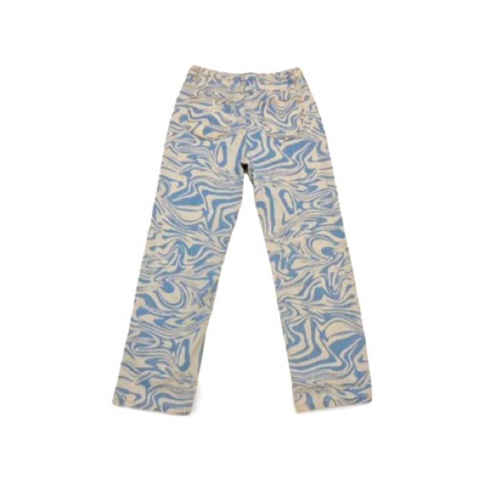 SHEIN Teen Blue High Waist Marble Print Denim Jeans - Size 14Y - Picture 3 of 9